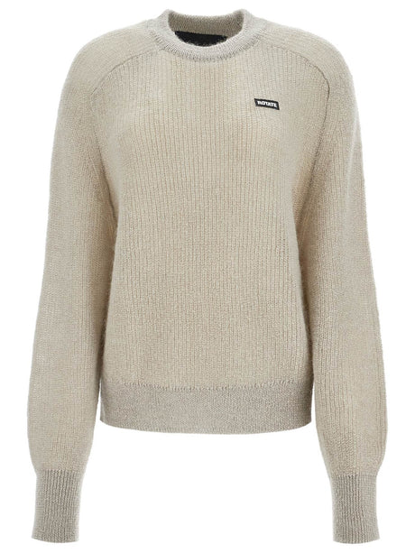 Mohair Blend Pullover Sweater-ROTATE-JOHN JULIA