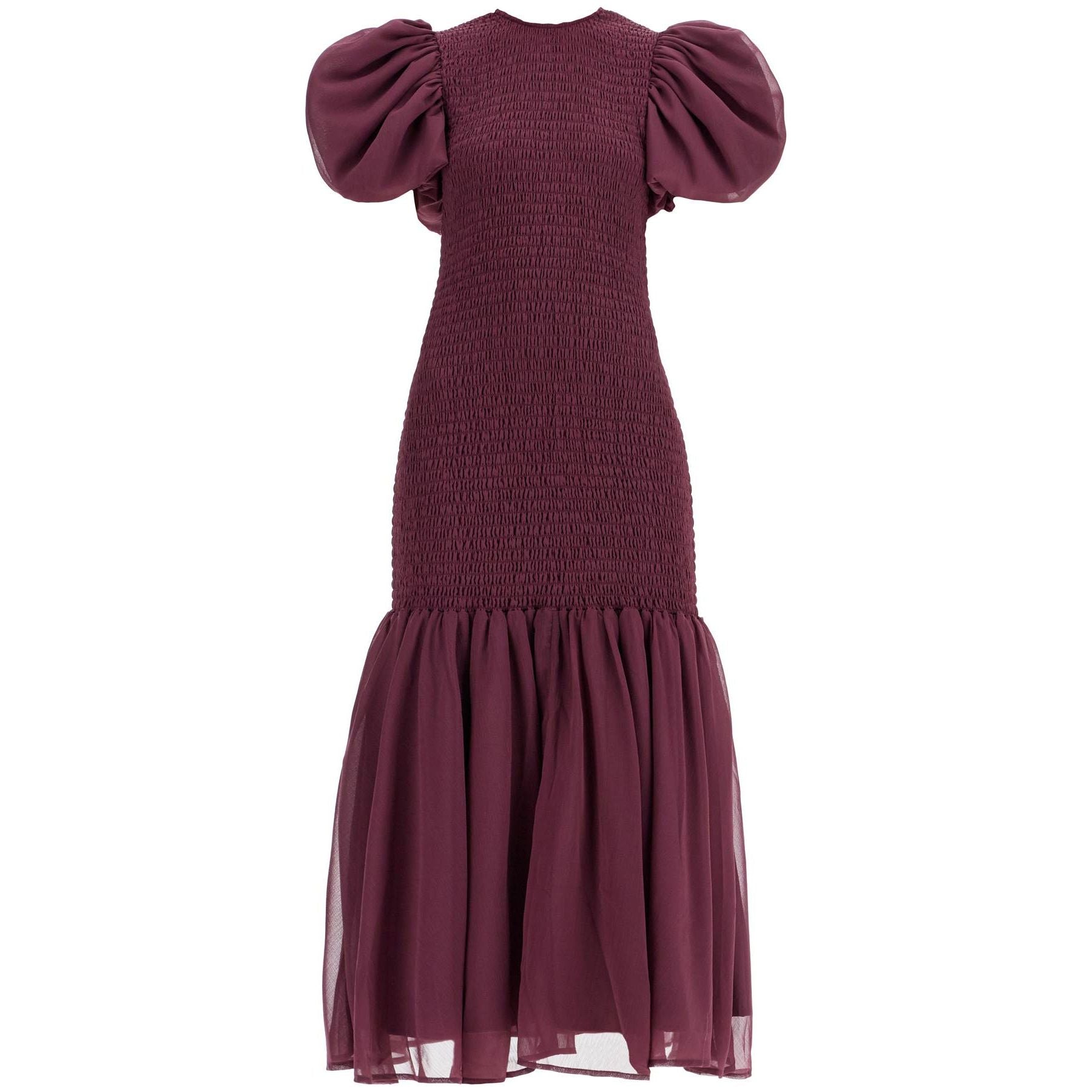 Chiffon Smock Midi Dress