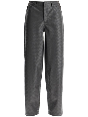 Wide Woven Patterned Trousers-Rotate-JOHN JULIA