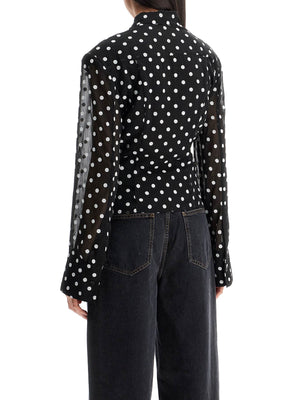 Sequin Embellished Chiffon Blouse-Rotate-JOHN JULIA