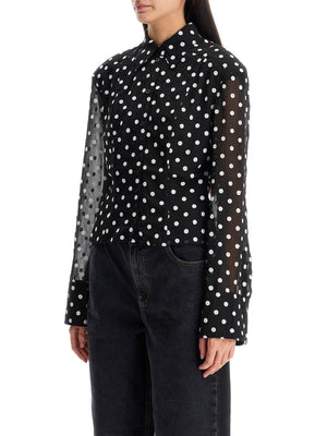 Sequin Embellished Chiffon Blouse-Rotate-JOHN JULIA