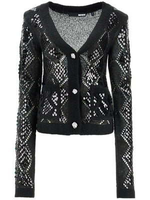 Perforated Cardigan With-ROTATE-JOHN JULIA