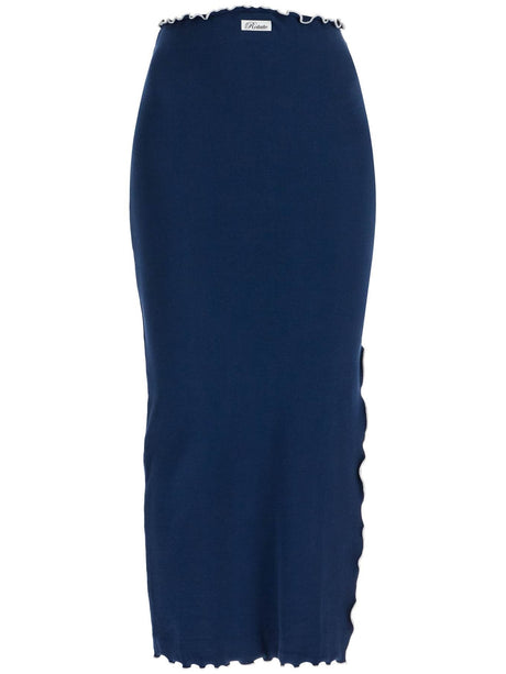 Midi Skirt With Contrasting Hemline-ROTATE-JOHN JULIA