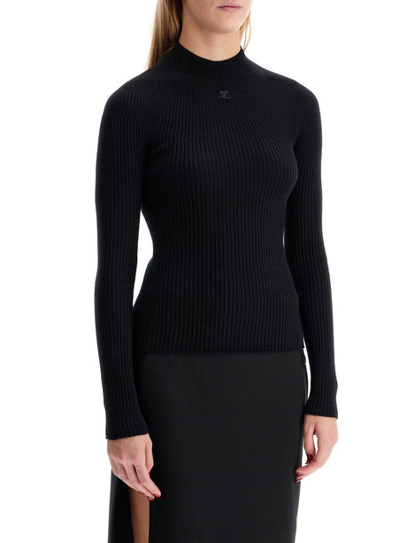 Quarter-Zip Fleece Sweater-Courrèges-JOHN JULIA