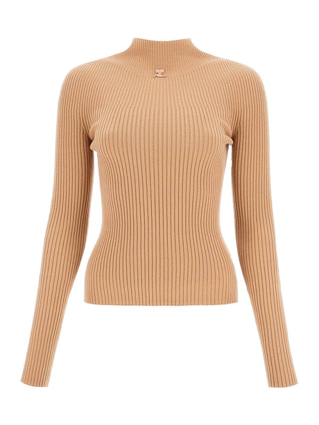 Quarter-Zip Fleece Sweater-Courrèges-JOHN JULIA