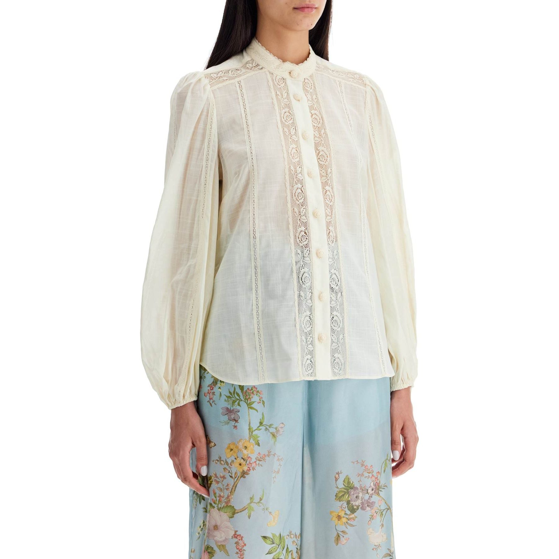 Halliday Lace Trimmed Shirt