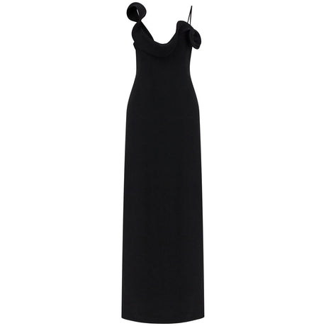 Long Dress With Sculptural Neckline