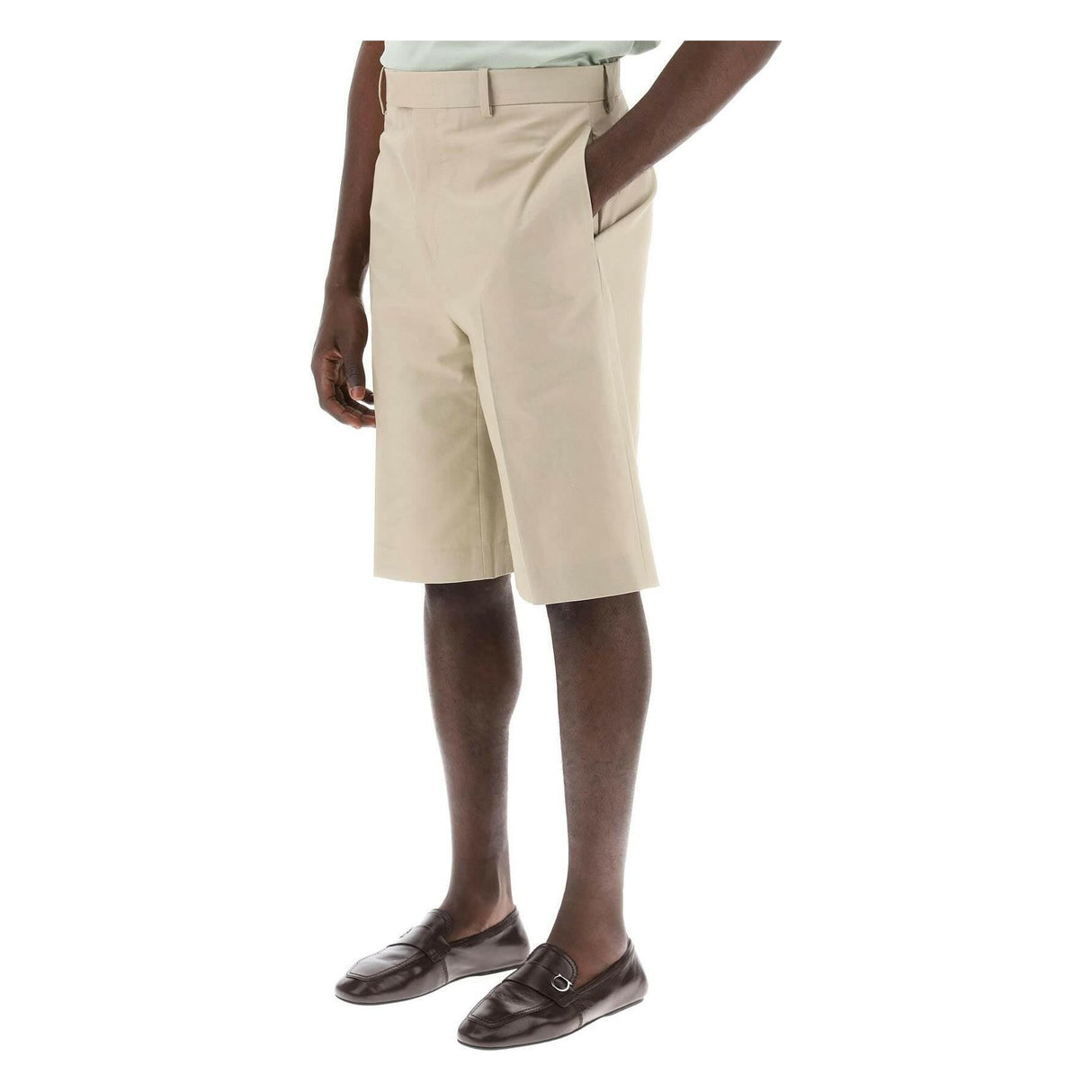 Tailored Canvas Shorts FERRAGAMO JOHN JULIA.