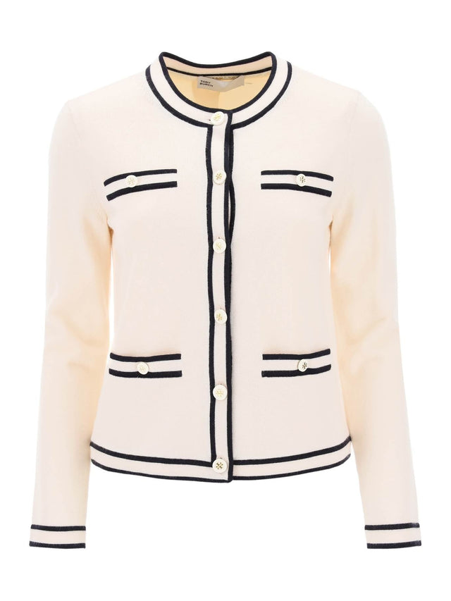 Kendra Merino Wool Cardigan-Tory Burch-JOHN JULIA