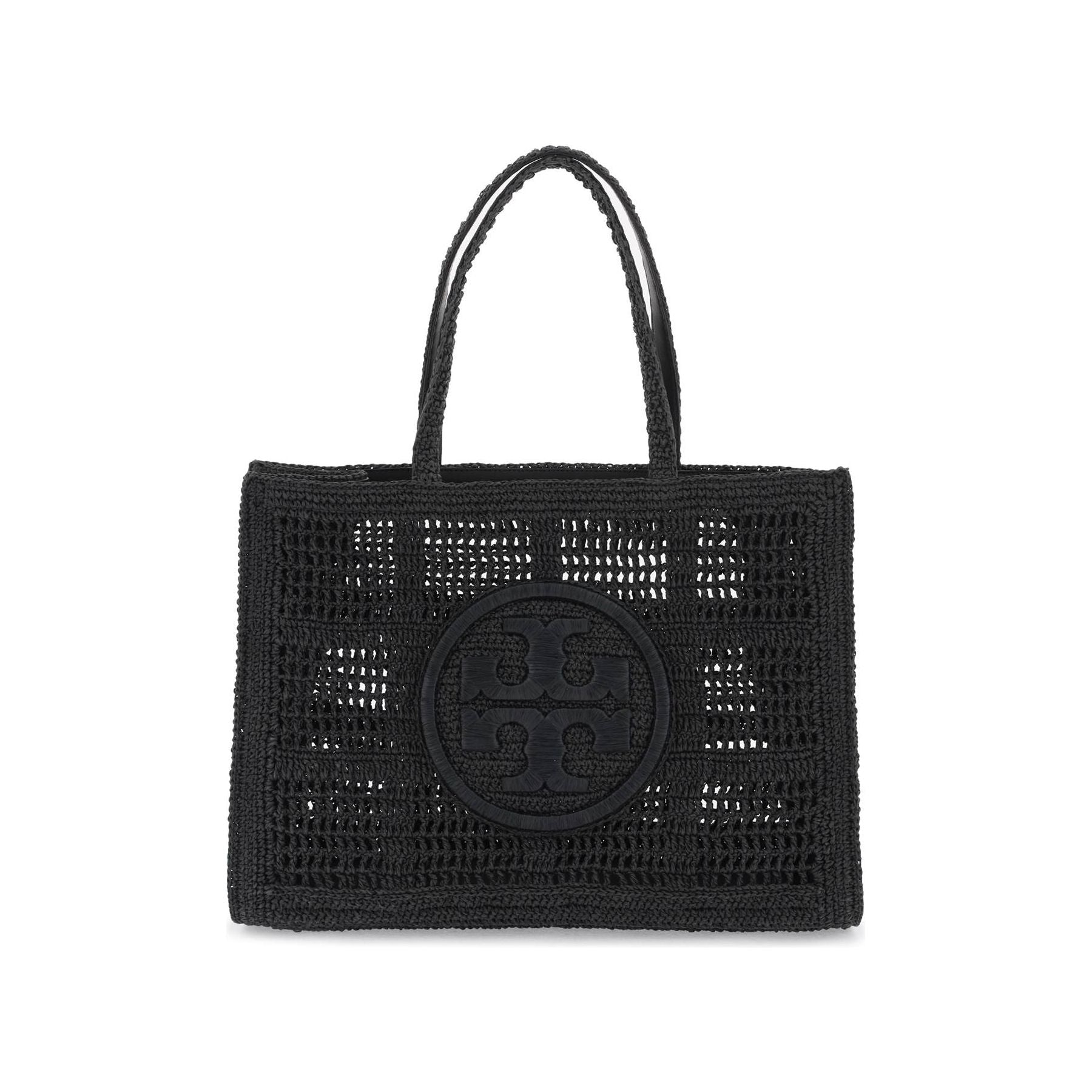 Ella Crochet Raffia Tote Bag