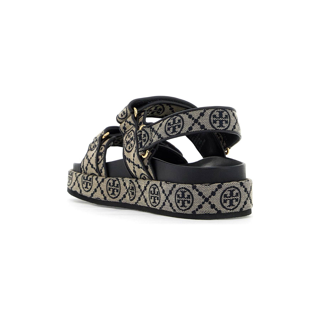 Kira T Monogram Sandals