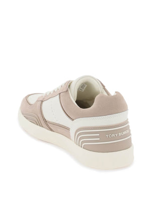 Clover Court Leather Sneakers-Tory Burch-JOHN JULIA