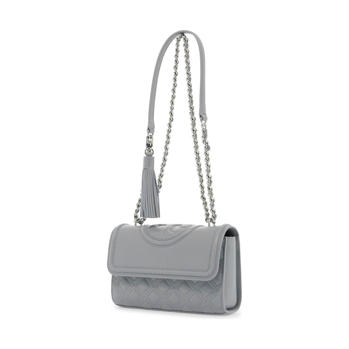 Fleming Small Quilted Shoulder Bag - Silver Hardware