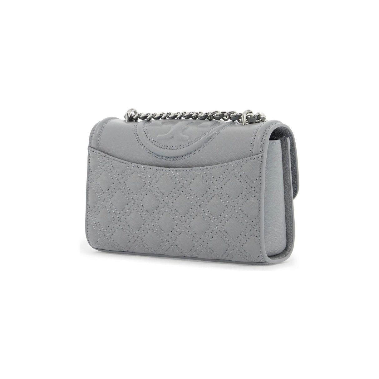 Fleming Small Quilted Shoulder Bag - Silver Hardware