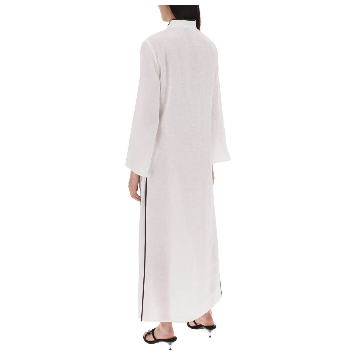 Long Linen Caftan Dress