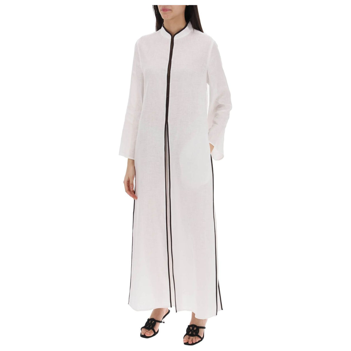 Long Linen Caftan Dress