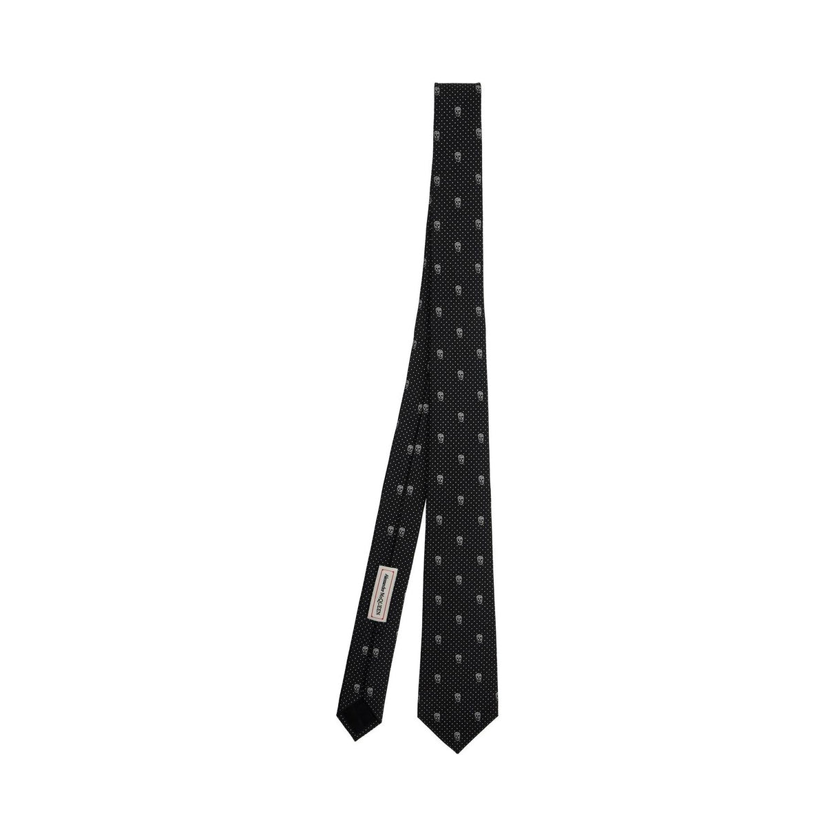 Embroidered Silk Skull Tie Set