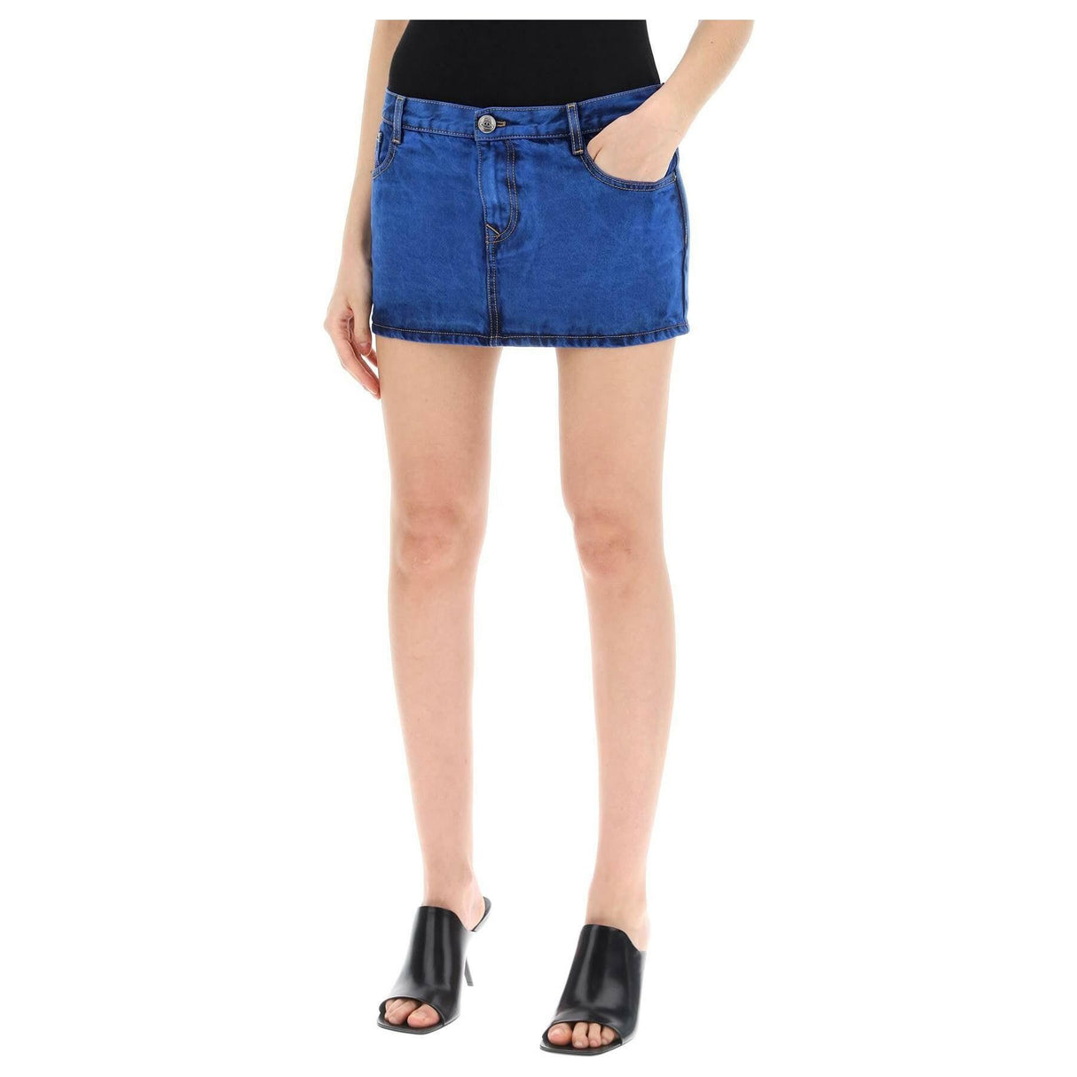 Foam Denim Miniskirt VIVIENNE WESTWOOD JOHN JULIA.