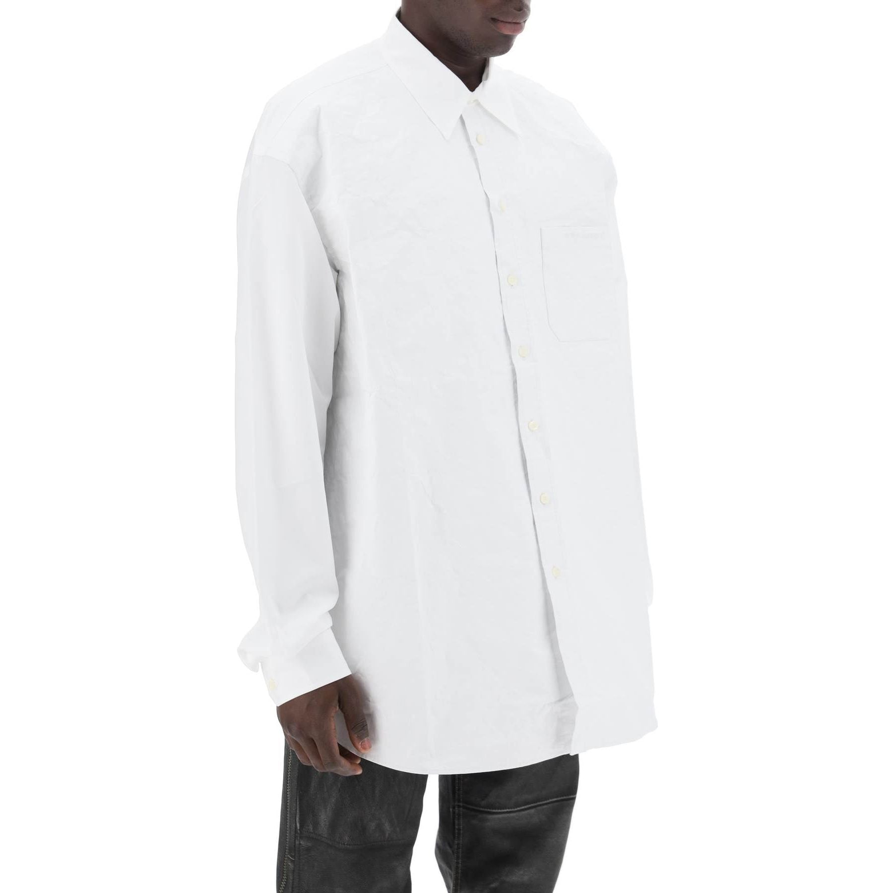 Oversized Moldable Cotton Shirt