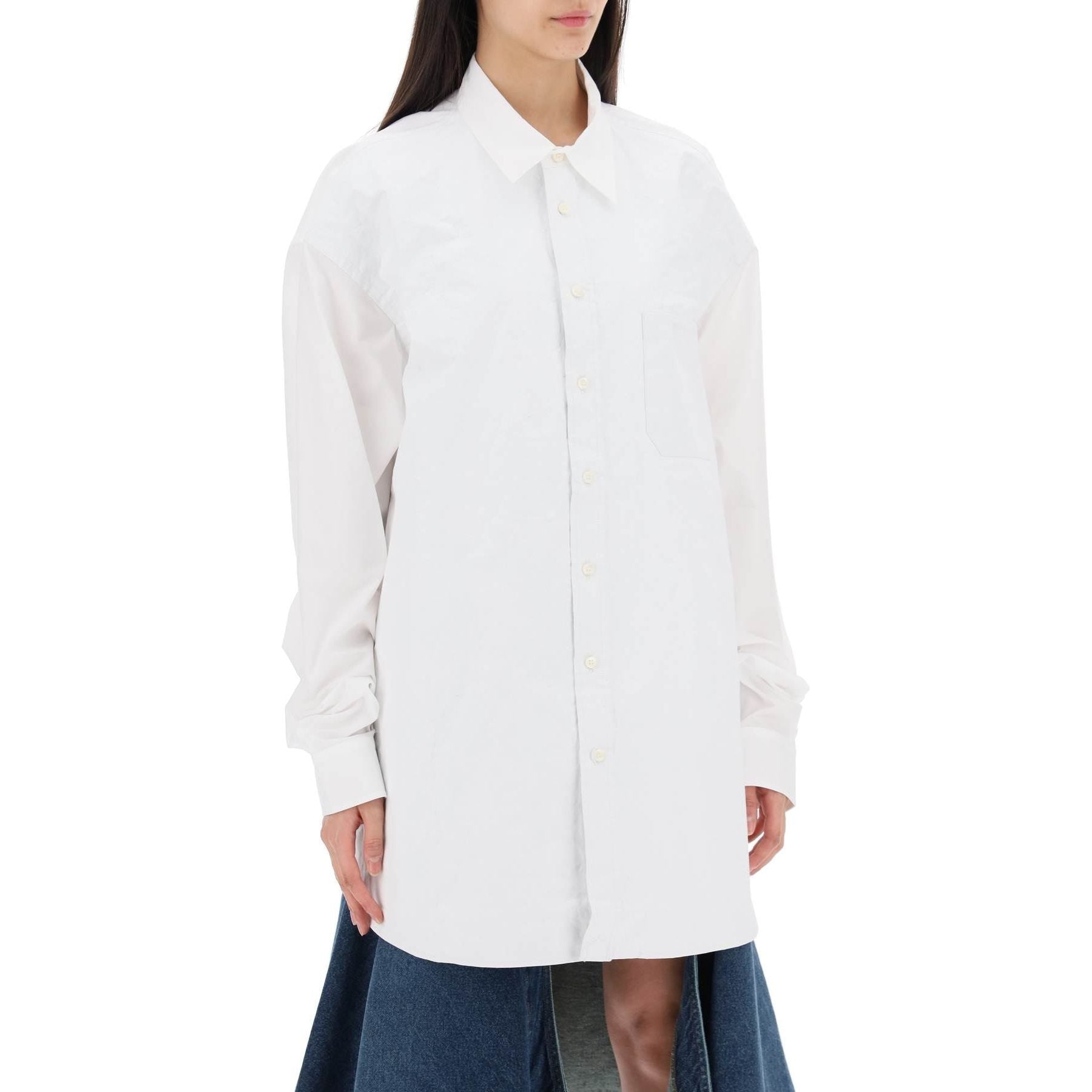 Oversized Moldable Cotton Shirt