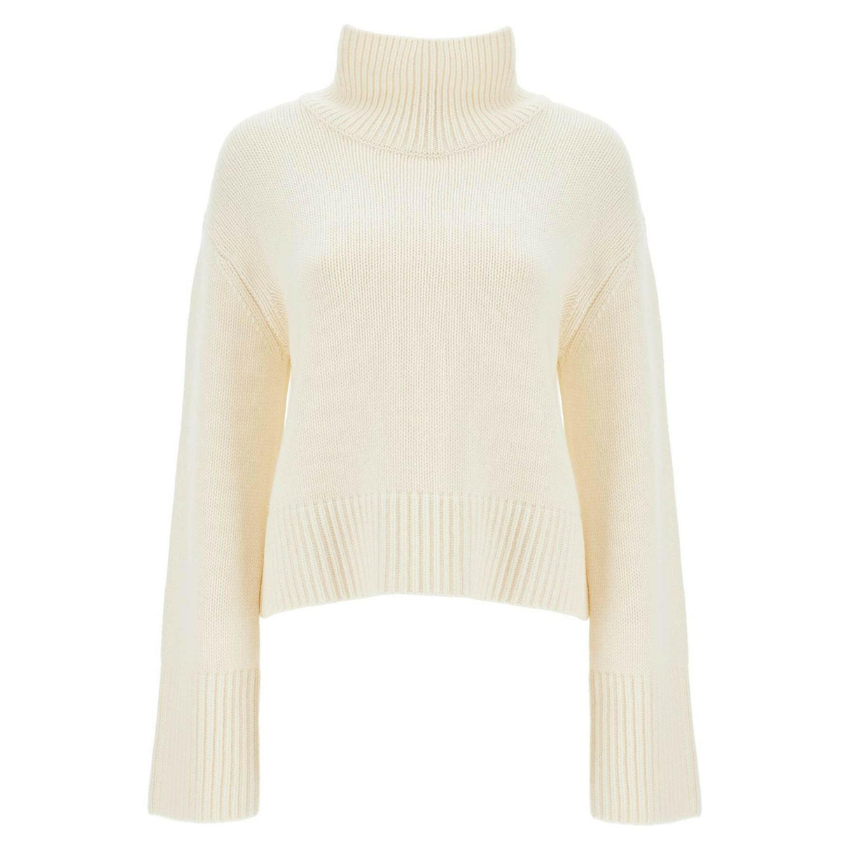 'Fleur' High Neck Cashmere Sweater.