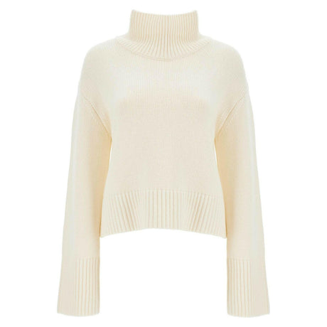 'Fleur' High Neck Cashmere Sweater.