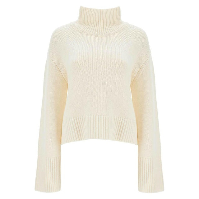 'Fleur' High Neck Cashmere Sweater.