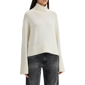 'Fleur' High Neck Cashmere Sweater.