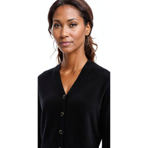 LISA YANG-Marion Cashmere V-Neck Cardigan -JOHN JULIA.