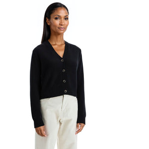 LISA YANG-Marion Cashmere V-Neck Cardigan -JOHN JULIA.