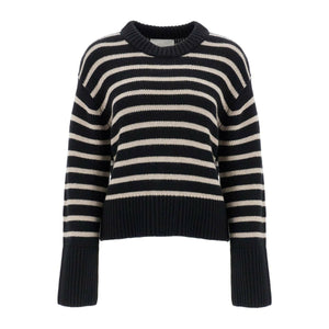 Striped Cashmere Sony Pullover Sweater.