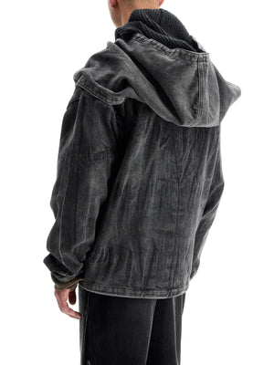 Velcro Hood Denim Jacket-Y/PROJECT-JOHN JULIA