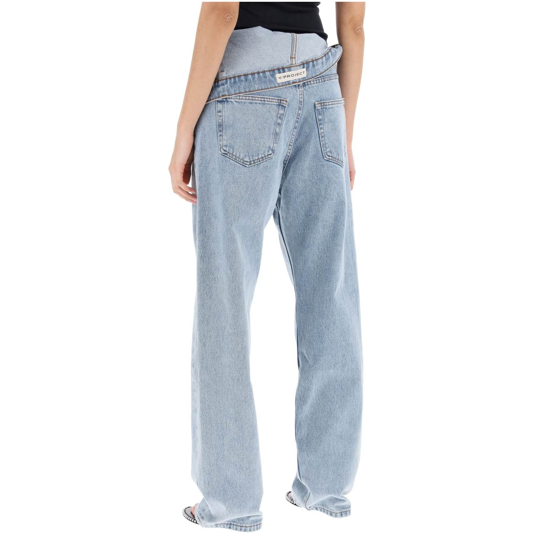 Classic Asymmetric Waist Organic Cotton Jeans