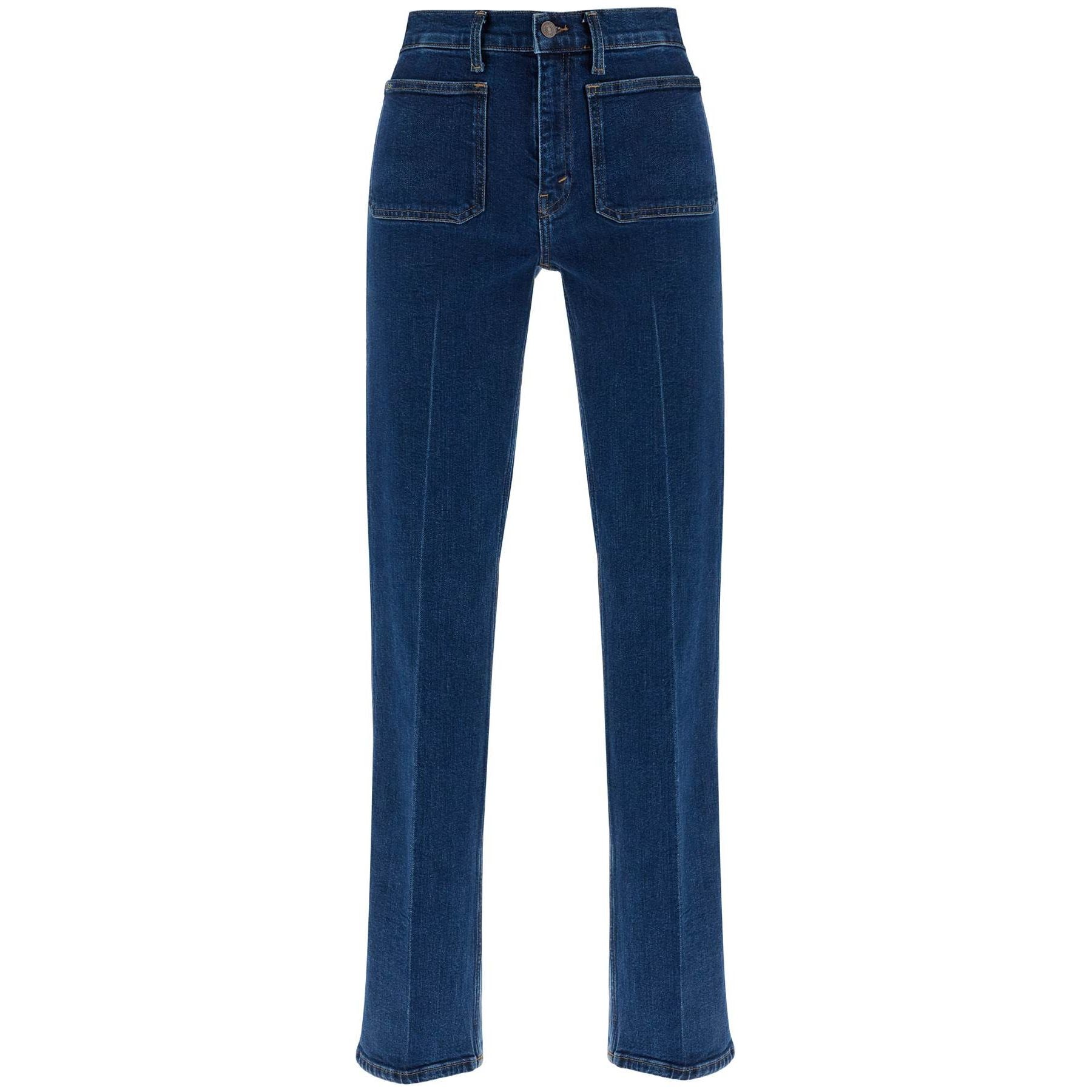 Flared Stretch Denim Jeans