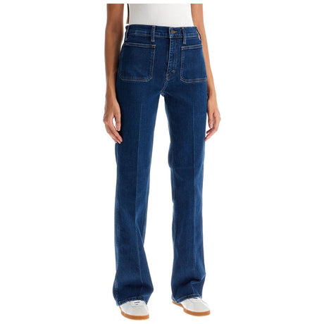 Flared Stretch Denim Jeans