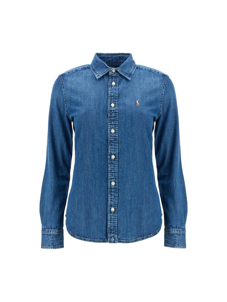 POLO RALPH LAUREN-Cotton Denim Shirt-JOHN JULIA