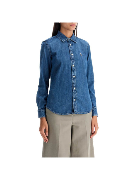 POLO RALPH LAUREN-Cotton Denim Shirt-JOHN JULIA