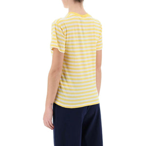 Striped Cotton Crewneck T-Shirt.