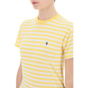 Striped Cotton Crewneck T-Shirt.