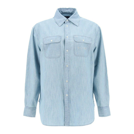 Embroidered Chambray.