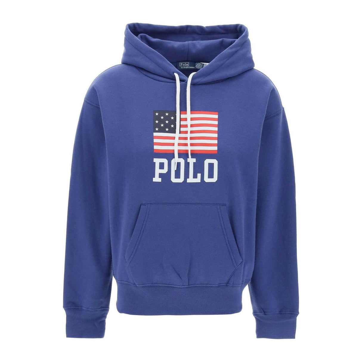 Charter Blue American Flag Cotton Hoodie.