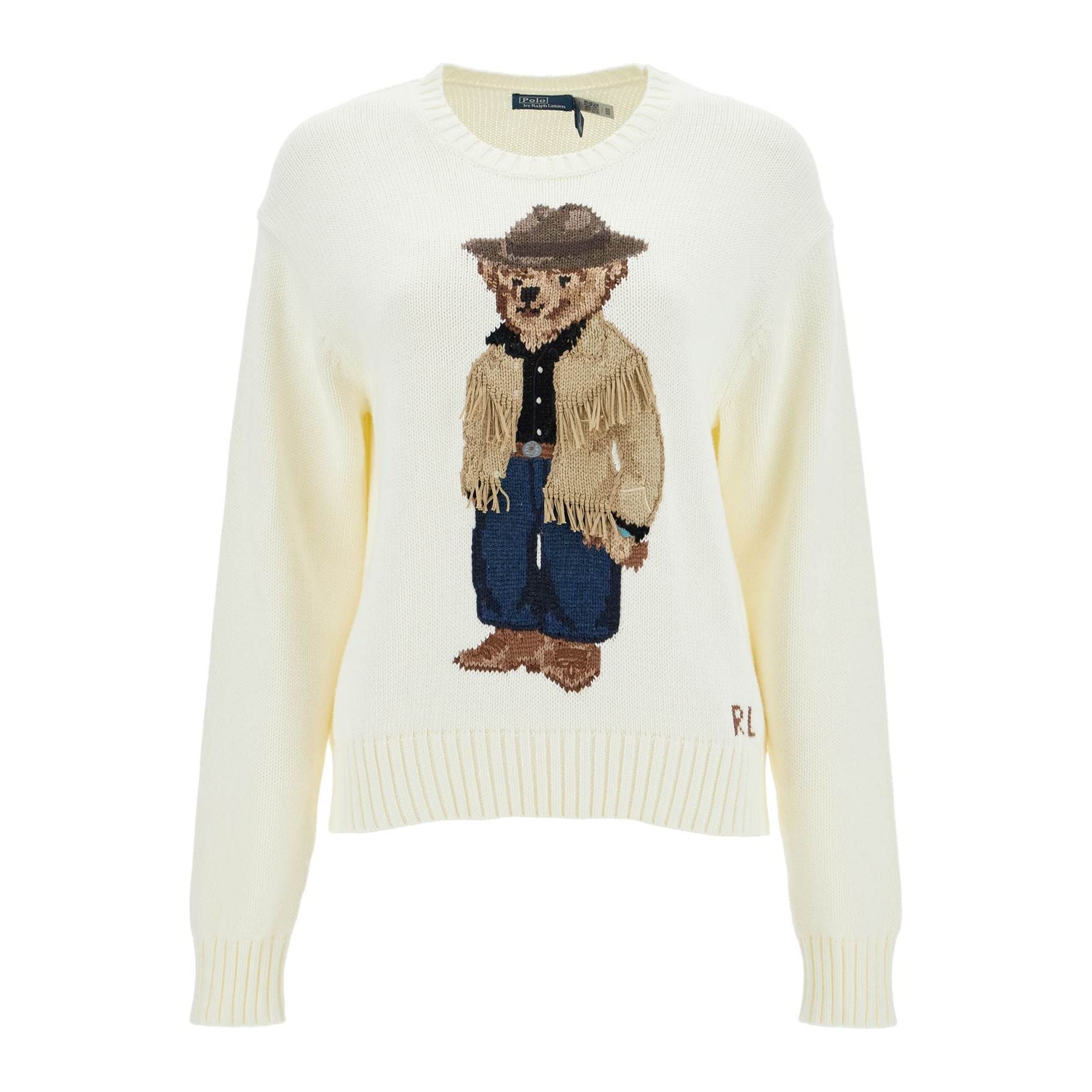 Cotton Polo Bear Pullover Sweater