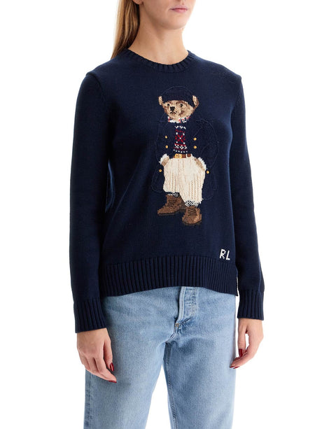 Cotton Polo Bear Pullover Sweater