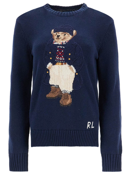 Cotton Polo Bear Pullover Sweater