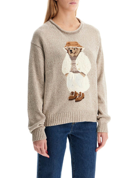 Cotton Polo Bear Pullover Sweater