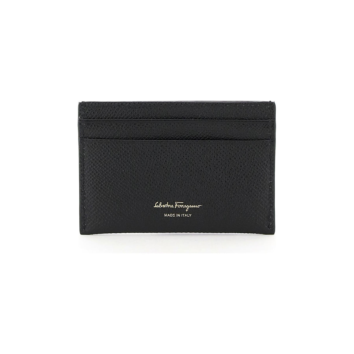 Gancini Grain Leather Card Holder