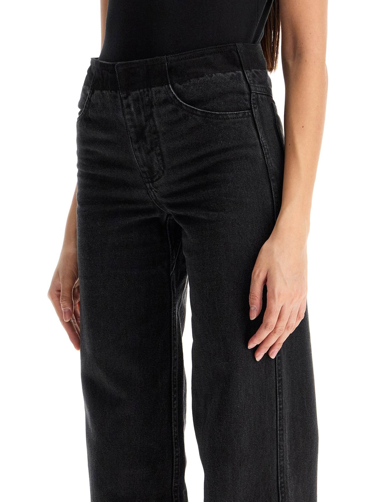 Low-waisted Deconstructed Jeans-CHRISTOPHER ESBER-JOHN JULIA