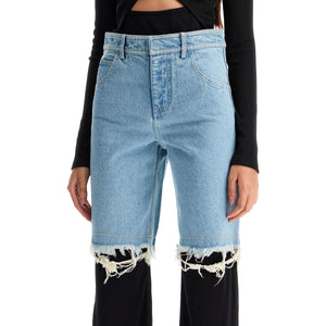 CHRISTOPHER ESBER-High Waisted Jeans With Jersey Inserts -JOHN JULIA.