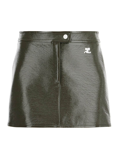 Coated Mini Skirt-Courrèges-JOHN JULIA