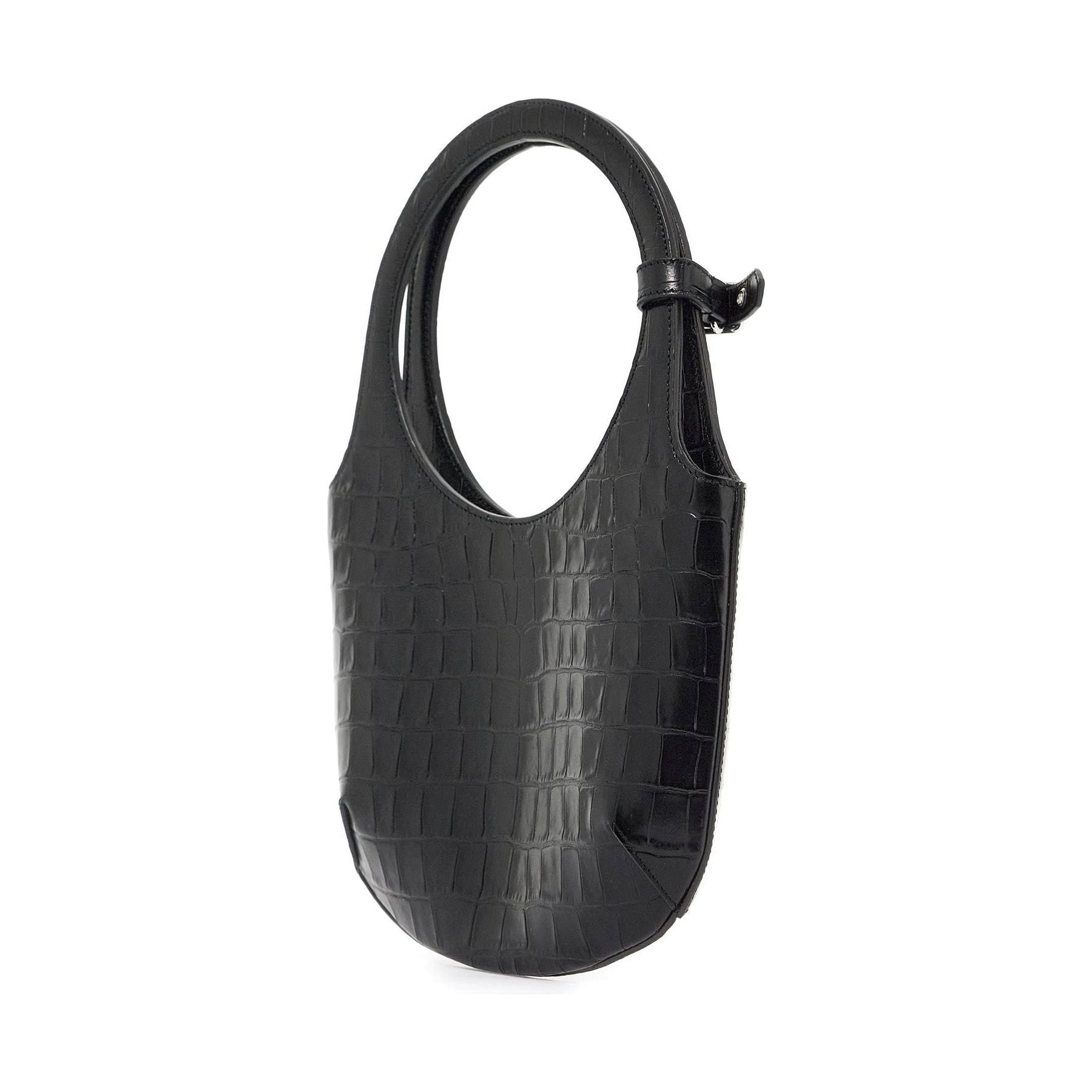 Croco Stamped Holy Leather Bag
